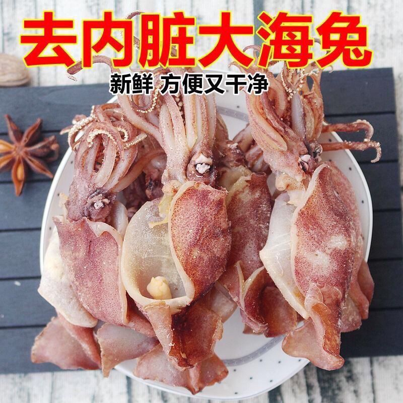 去内脏海兔干500g新鲜乌贼笔管鱼海兔子墨鱼仔鱿鱼仔干货大号 50g