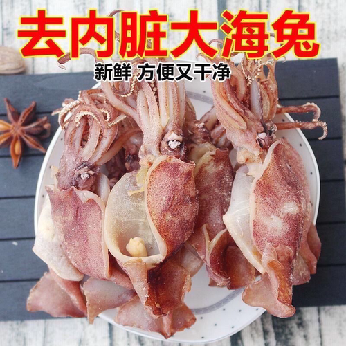 去内脏海兔干500g新鲜乌贼笔管鱼海兔子墨鱼仔鱿鱼仔干货大号 50g