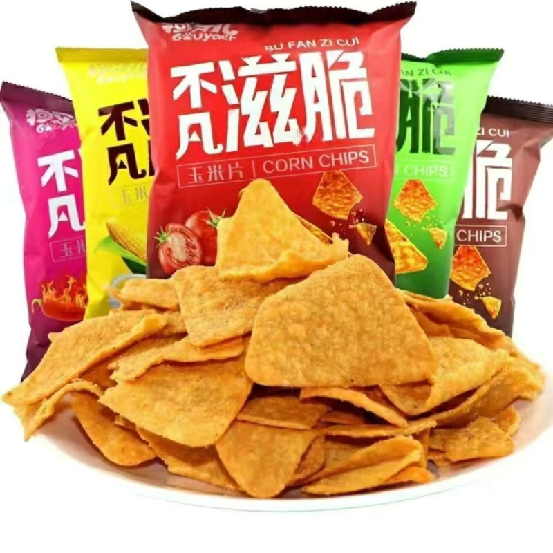 狗牙儿不凡滋脆玉米片88g薯片网红休闲旅游办公室小零食膨化食品