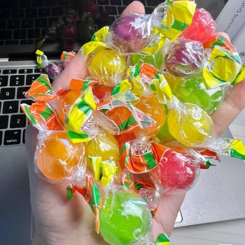 意大利风味珍珠糖果柠檬味香橙苹果味大袋高颜值硬糖