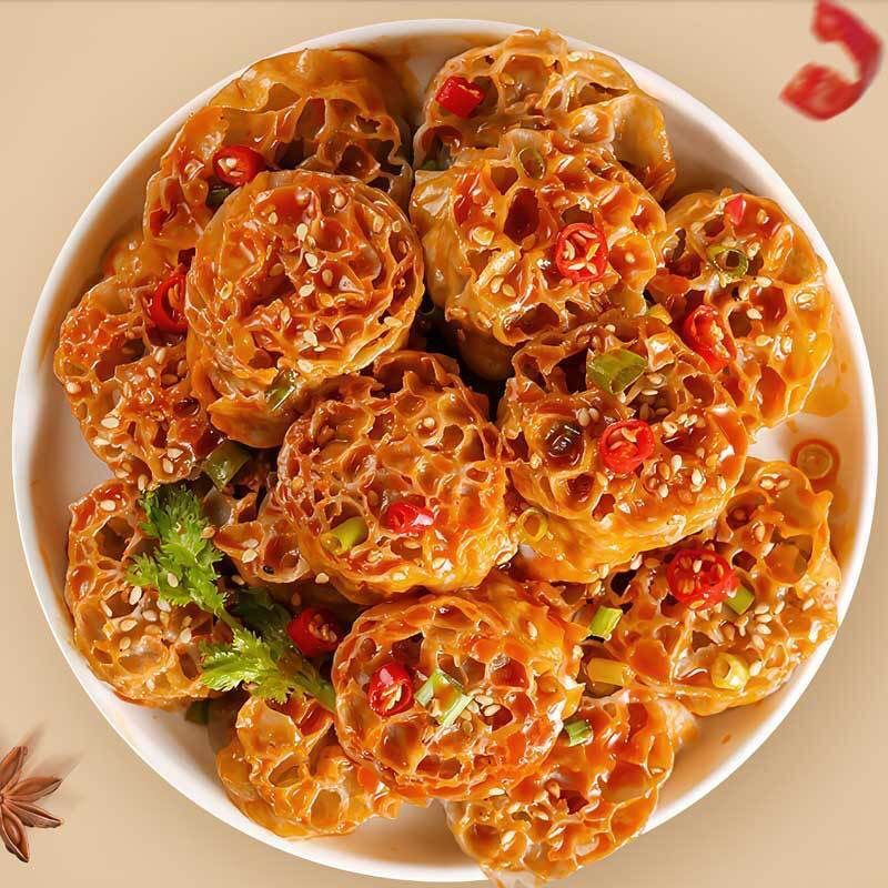 吸汁面藕圈素肥肠干货沾串网红面藕面筋凉皮土特产麻辣烫火锅凉拌
