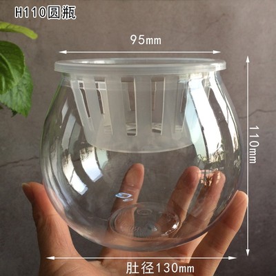 创意水培植物塑料花瓶透明水养绿萝花盆容器插花瓶圆球形鱼缸器皿
