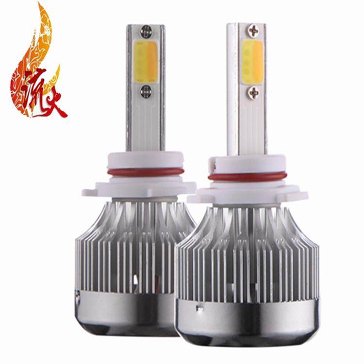 新款超亮汽车LED大灯三模式双色爆闪H11H390059006改装前雾灯