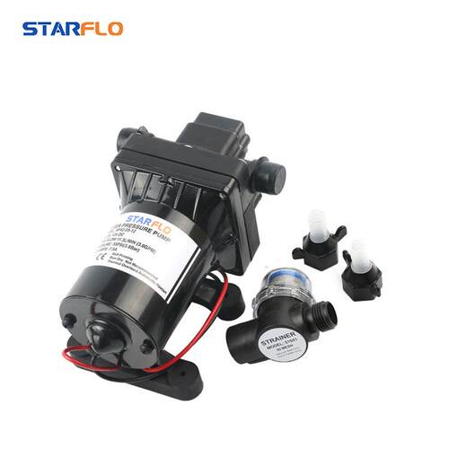 33款24v/12v房车泵隔膜泵直流水泵船用车载电瓶自吸泵游艇泵