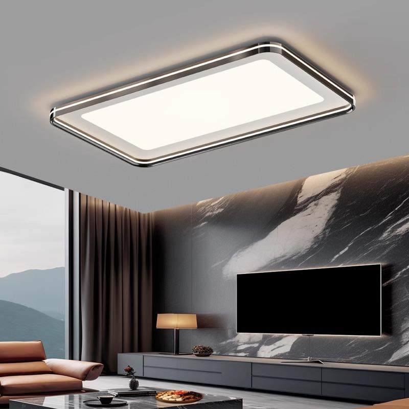 客厅吸顶灯现代简约感大气全光谱LED护眼2024新款主厅吸顶灯