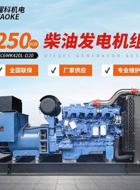 YK柴油发电机50-350KW工厂应急发电机学校酒店工地常备电源发电机