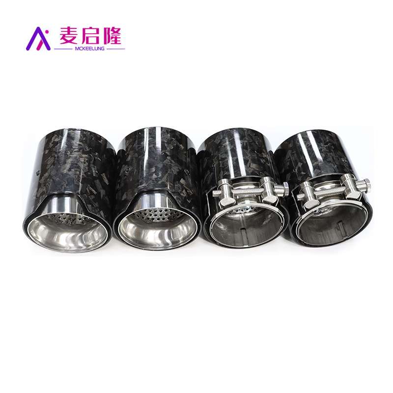 适用于汽车宝马排气管M标MP m2 m3 m4 136系不锈钢尾喉改装装饰嘴