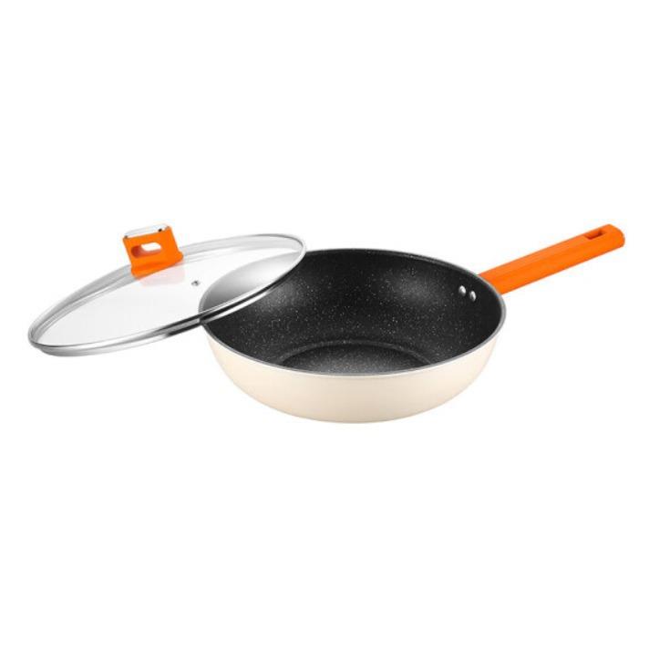 德世朗DFS-C936锦“橙”精铁不粘炒锅