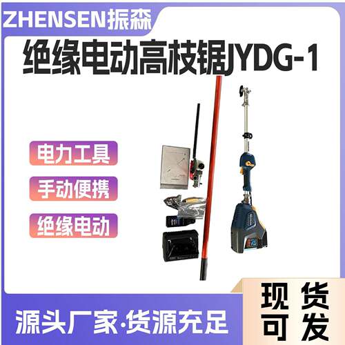 长柄园林修枝油锯高空林木修剪锯充电式JYDG-1电锯绝缘电动高枝锯