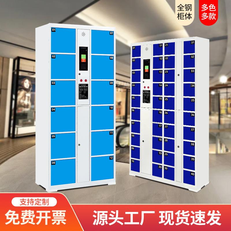 电子存包柜商场刷卡寄存柜条码刷卡微信扫码人脸指纹智能存放柜