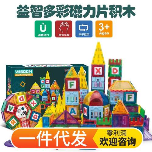 思创彩窗磁力片儿童磁性益智拼装玩具STEAM功能幼儿早教玩具积木