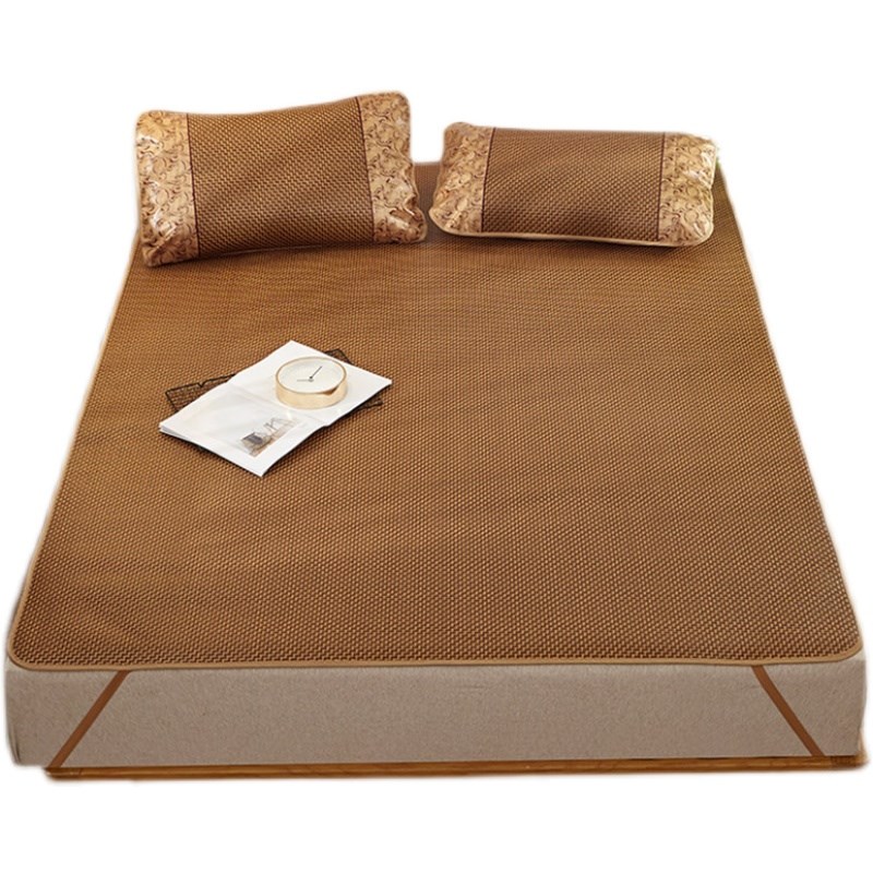 归才夏季软凉席裸睡1.8m床可折叠草席学生宿舍单人竹席子家用冰丝