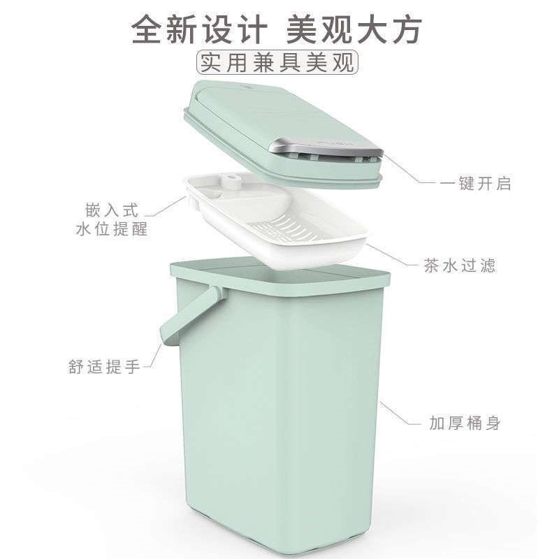 空调接水桶立式排水管冷凝水室内外机塑料神器家用茶桶茶渣废水桶