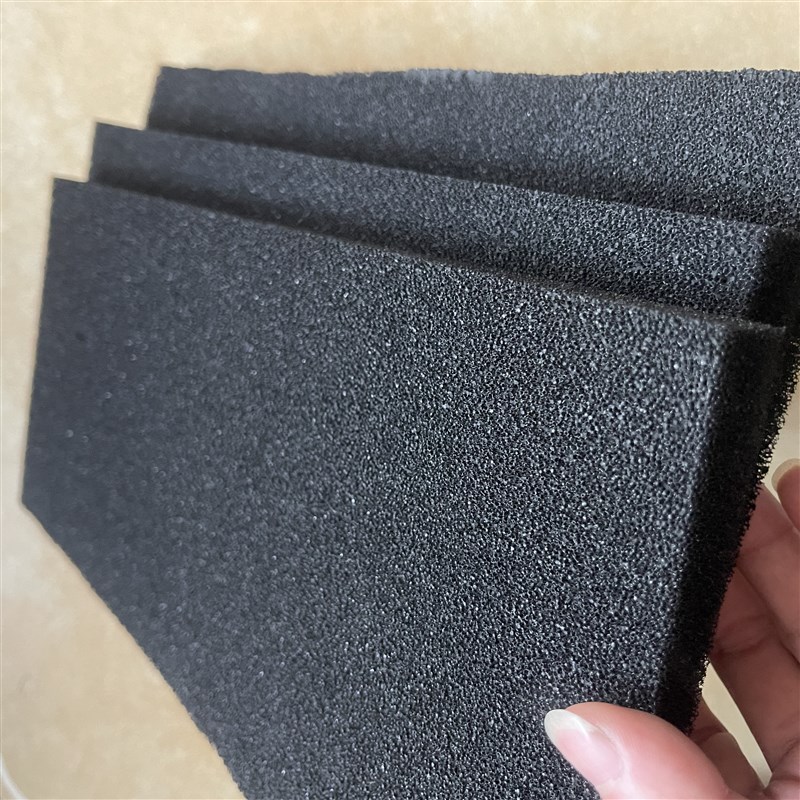 防火聚氨酯阻燃海绵高密度电箱防尘净化废气黑色蜂窝活性炭过滤棉