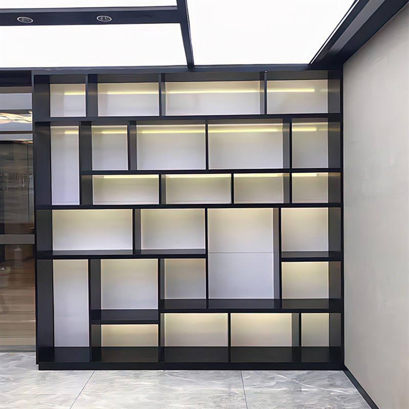 不锈钢柜子钢板嵌入式壁龛电视柜定制书柜置物架展示客厅装饰金属