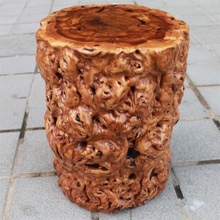 根雕枣木墩子原木树桩凳子树根木墩实木树桩木头树墩家用圆墩坐凳