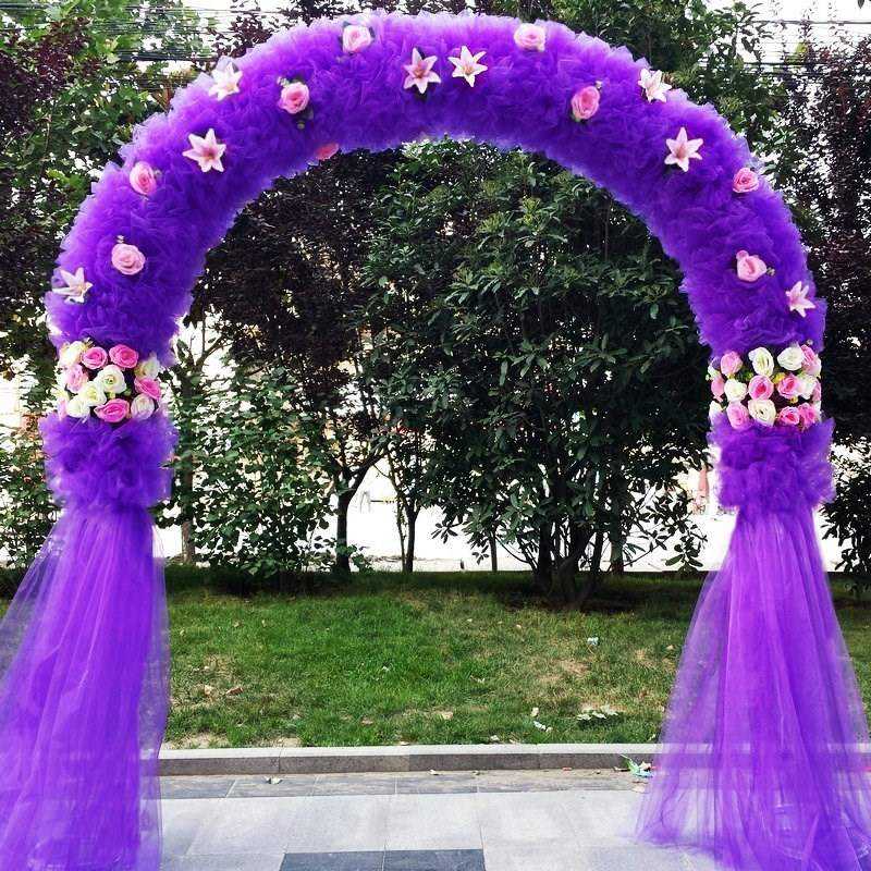 婚礼布置幸福门花架婚庆绢花拱门新款结婚花门店铺开业活动花拱门