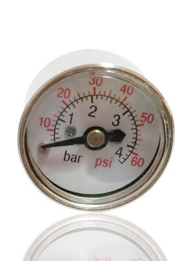 微型压力表不锈钢压力表迷你压力表机芯型压力Y25 4BAR 3/8-24UNF