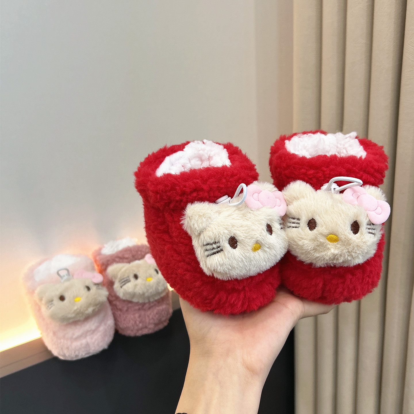 冬季加绒加厚保暖步前棉鞋