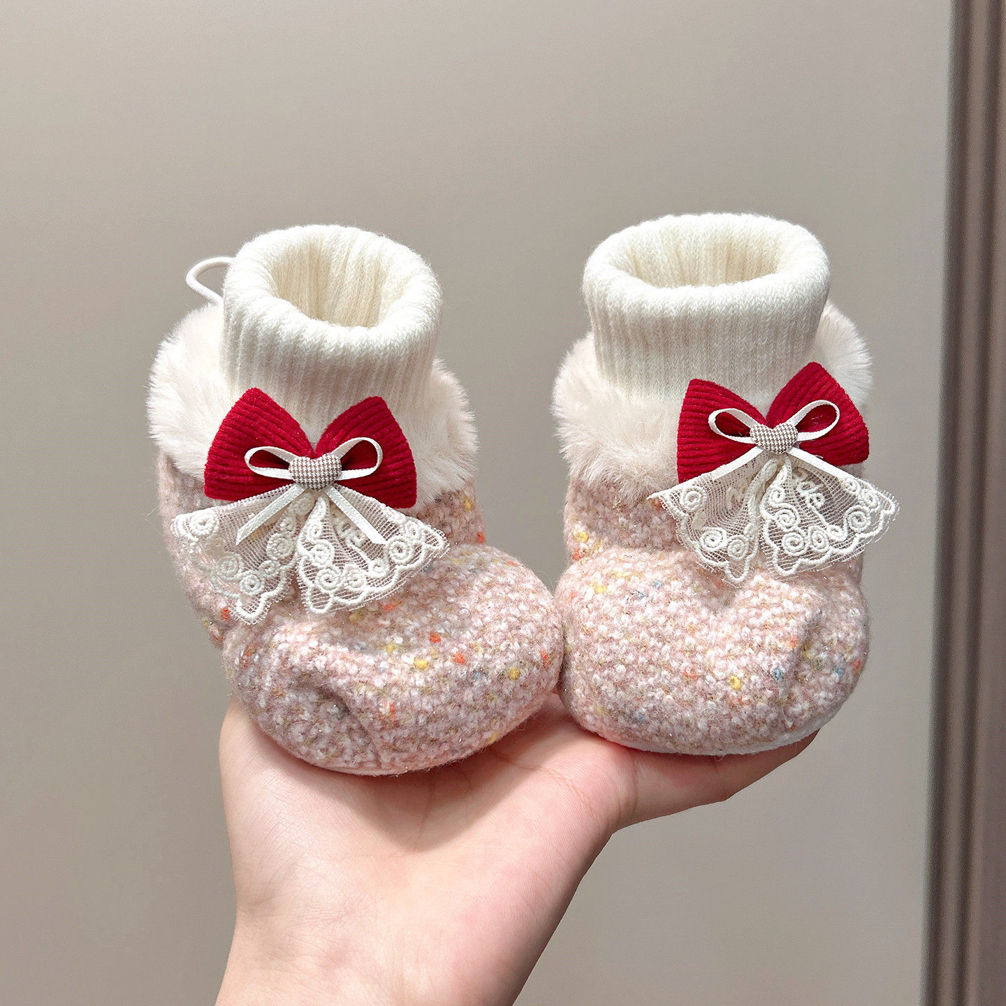 婴儿袜鞋0-12个月秋冬加绒加厚蝴蝶结软底防滑不掉弹力女童袜套,童鞋/婴儿鞋/亲子鞋,婴儿步前鞋/袜鞋,淘宝优惠券,粉丝福利购,淘宝优惠卷