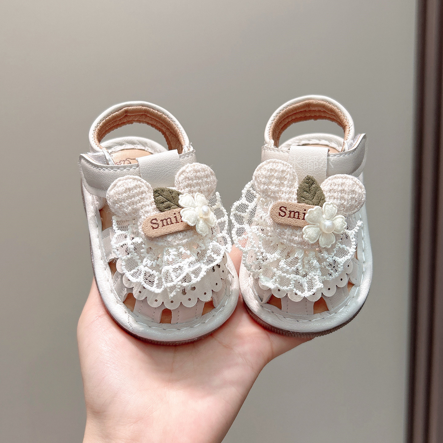夏季婴儿软底防滑叫叫鞋图片