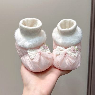 冬季婴儿加绒保暖鞋袜