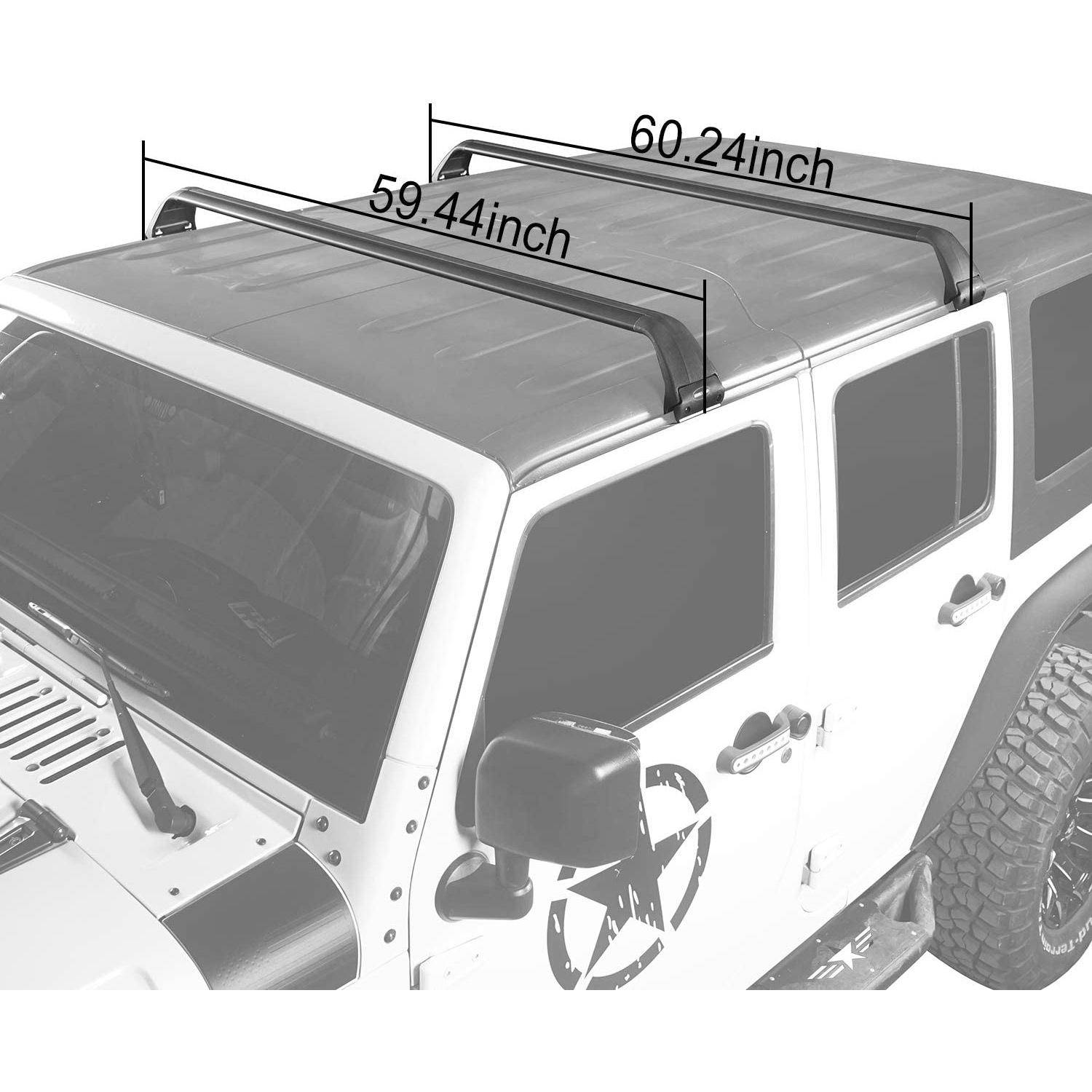 铝合金车顶行李架适用于牧马人汽车SUV改装横杆皮划艇货物载体