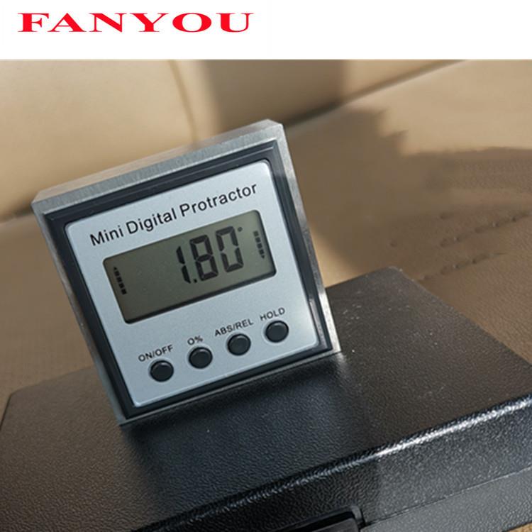 凡莜数显倾角仪角度尺量角器倾角盒水平尺坡度仪不锈钢体