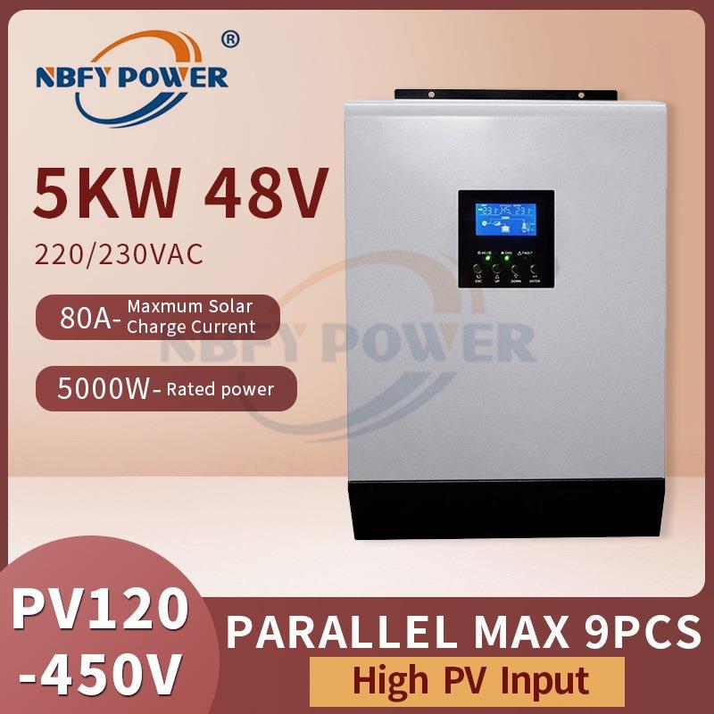 MKSII5KW48V80AMPPTSoalrinverterwithParallel9pcs