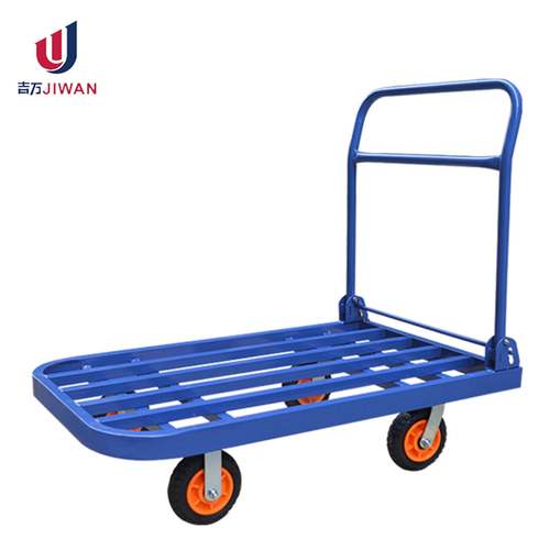 静音折叠拉货行李搬运平板车钢板手推车装货拖车小推车