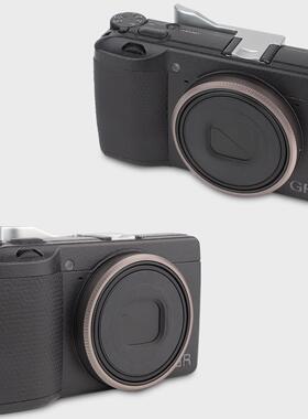号歌适用于理光gr3x相机镜头环GR3X HDF镜头盖圈装饰环GRIIIX配件枪灰色