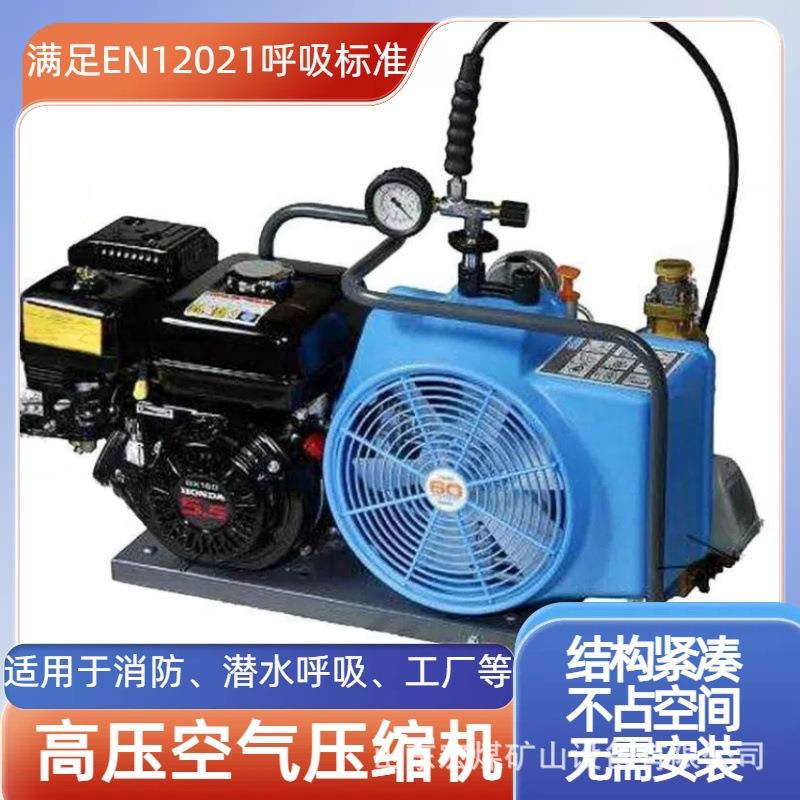 100L/min排气量自动停机空压机 消防/潜水用空气呼吸器充气泵