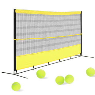 网球训练反弹网便携式回弹训练网可移动网球拍训练墙单人发球练习