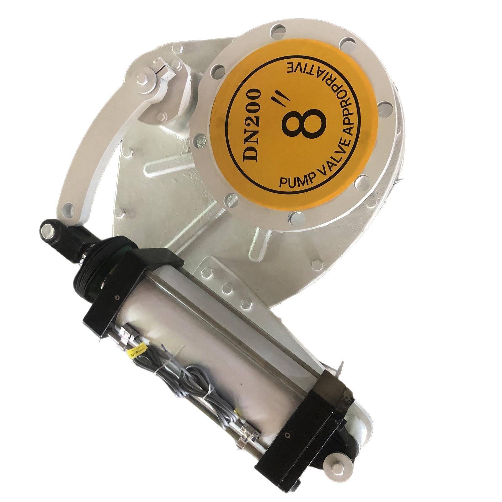 ZB64TC-10C气动陶瓷耐磨旋转阀，磁性开关灵敏，用于干灰料系统