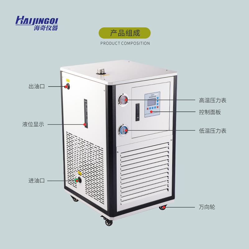 高低温循环一体机是专门提供热源和冷源的设备恒温场化工生物制药