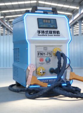现货供应海特沃德FNY-75移动式手持滚焊机定做手动不锈钢丝网焊机