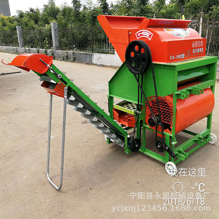 河南花生摘果机400型干湿两用花生摘果机 新款电机版花生摘果机
