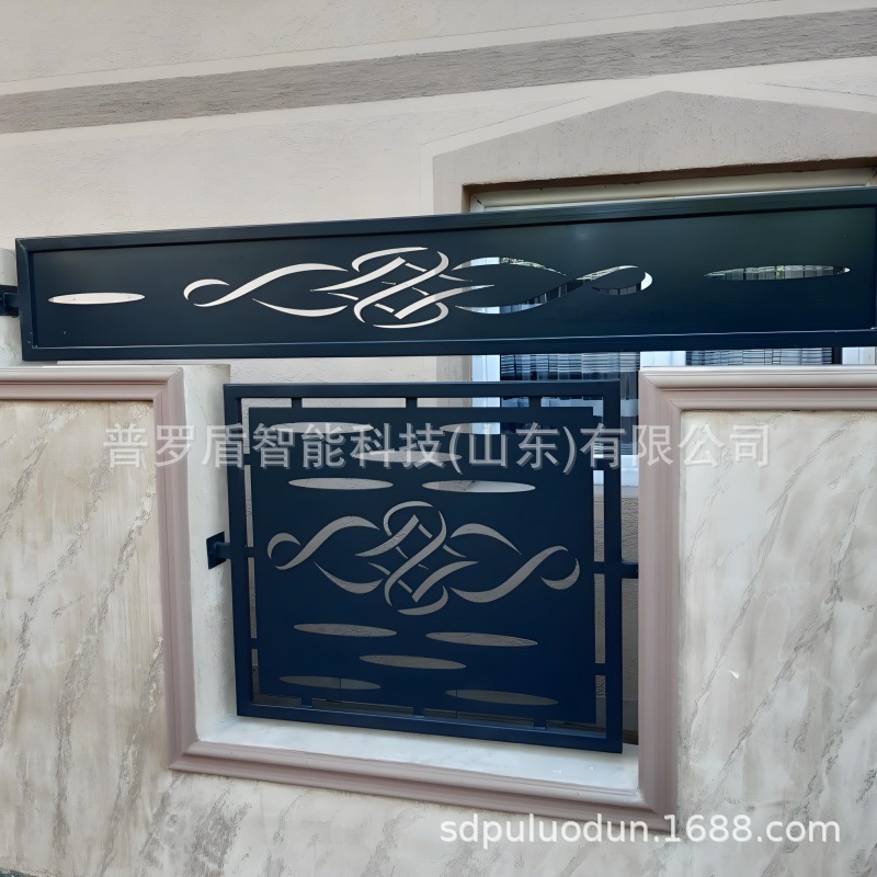 激光雕刻围墙护栏别墅庭院围栏阳台防护栏杆花园镂空小门CNC栅栏