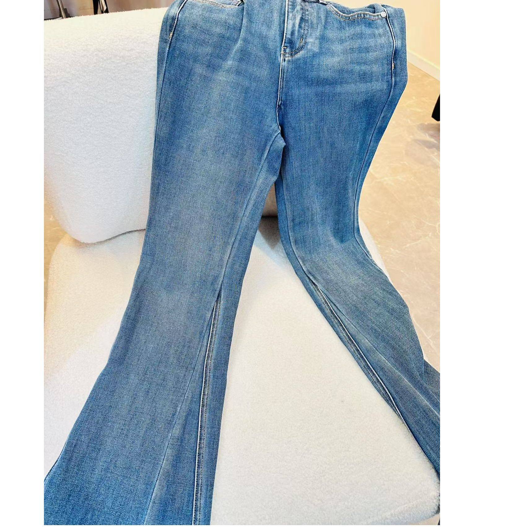 【粉丝专属】曼德诗牛仔裤喇叭裤新款裤Y103309333