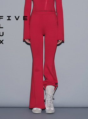 FIVE FLUX URBAN系列喇叭卫裤松弛运动高腰休闲长裤女秋冬新款