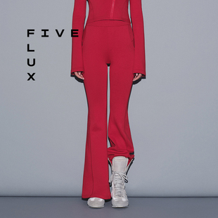 女秋冬新款 FIVE 松弛运动高腰休闲长裤 URBAN系列喇叭卫裤 FLUX