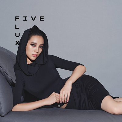 FIVE FLUX URBAN系列披肩设计收腰显瘦巴拉克拉法帽褶皱上衣