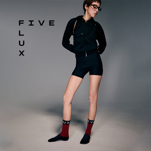FIVE FLUX URBAN系列中筒袜 瑜伽袜女运动健身显瘦腿长FF