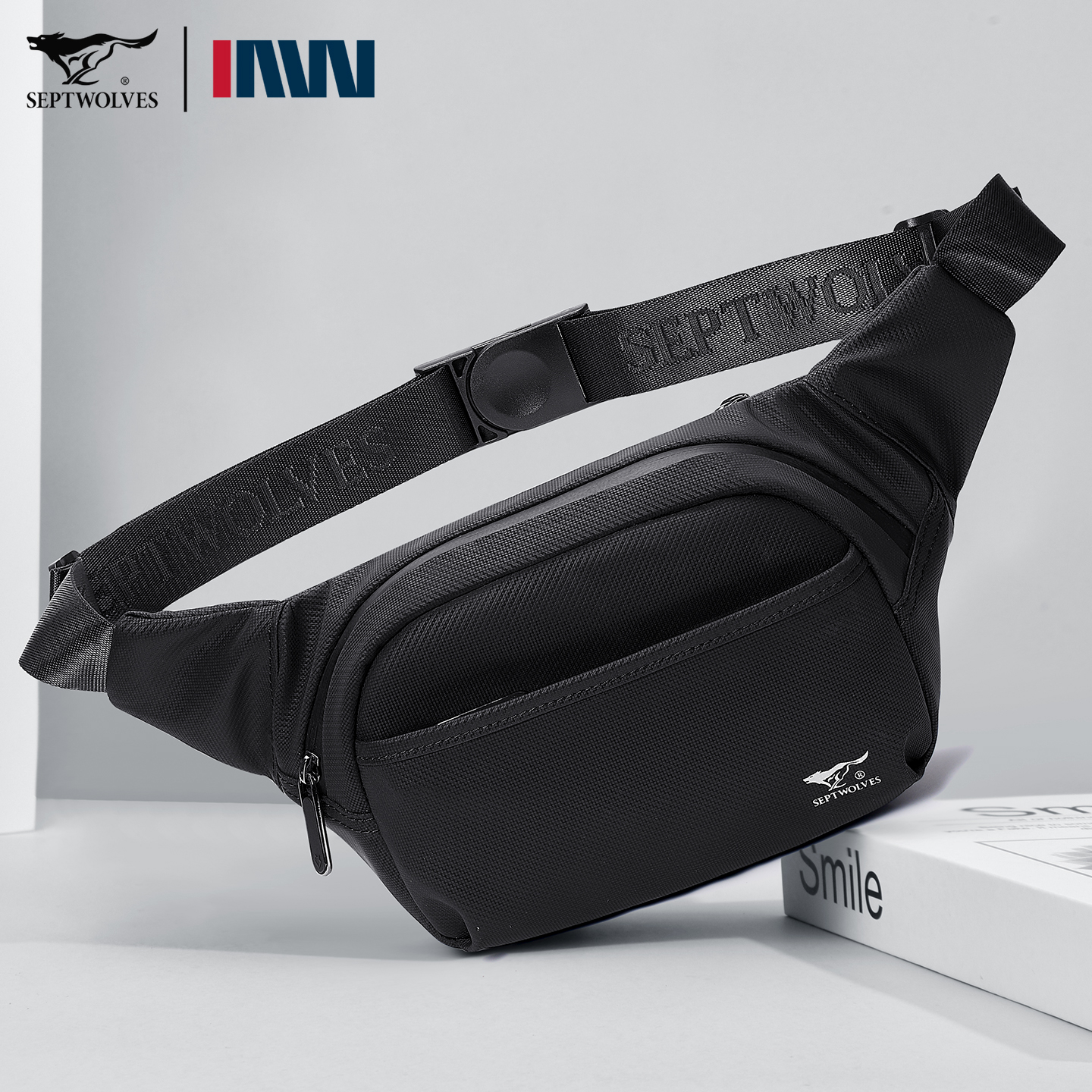 七匹狼时尚耐用百搭腰包