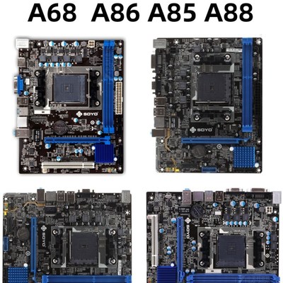 梅捷FM2+黑槽主板SY-A68M-K A86K A88K A85XM-RL小板DVI HDMI VGA