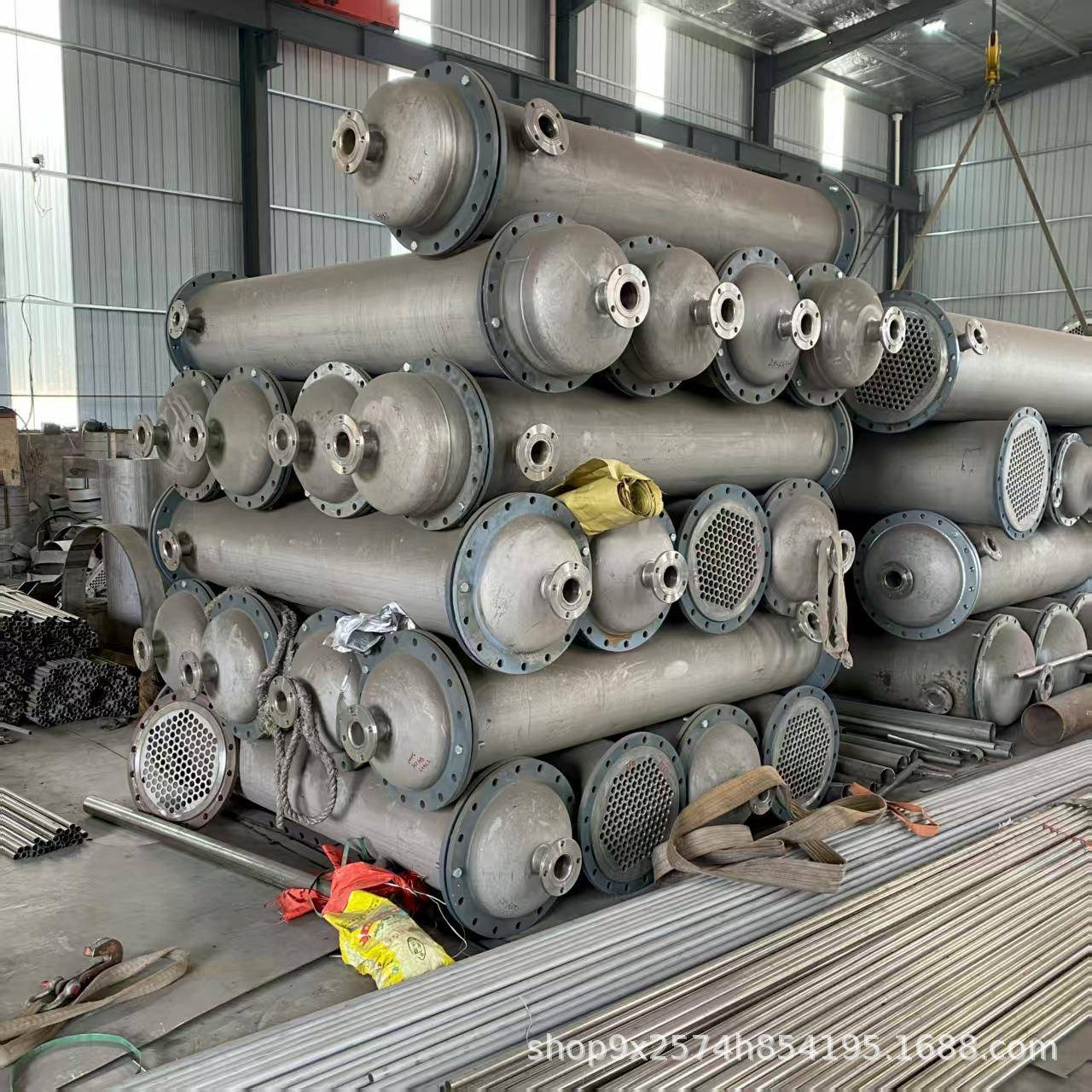 304不锈钢列管式冷凝器316不锈钢钛材列管式换热器化工制药设备