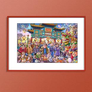 荷兰jumbo500 1000片拼图裱框Falcon系列悬疑漫画35*49*68相框架