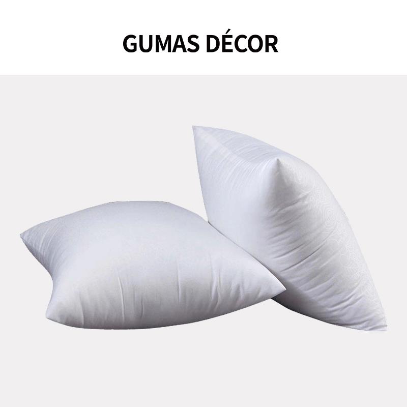 GUMAS家居百搭靠枕芯抱枕芯三维螺旋棉羽绒丝白鹅毛靠枕芯