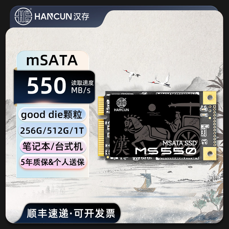 HC汉存笔记本固态硬盘512g 1T m2接口mSata协议ssd固态硬盘
