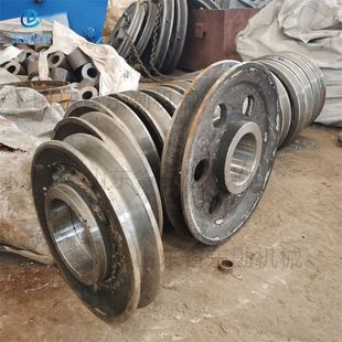 山东东勤加工重锤张紧定滑轮动滑轮导绳轮 无极绳绞车动滑轮组件